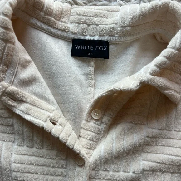 White Fox Cream Playsuit - Picture 3 of 8